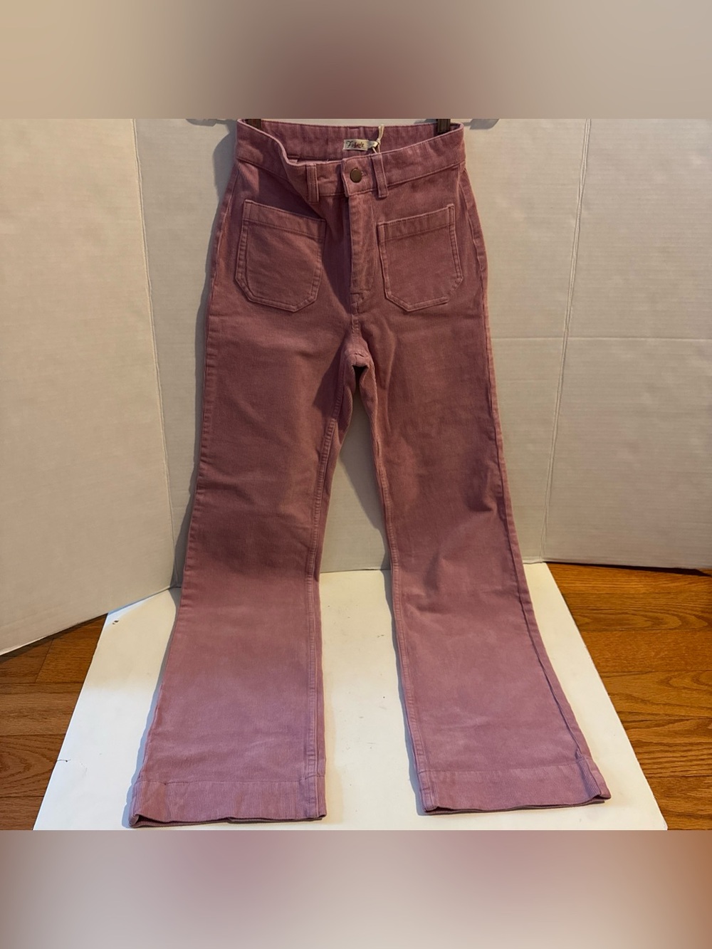 NWT Faherty Softstretch Cord Patch Pocket Pant Orchid Haze Pink Flare 24
